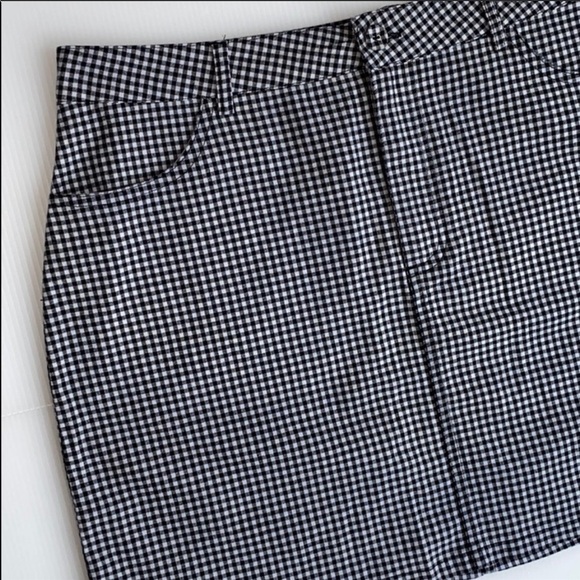 Forever 21 Black and White Checkered Mini Skirt Size L - Picture 5 of 12